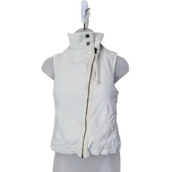 MARRAKECH ANTHRO Womens‎ Vest XXSP Cream Denim Safari Fleece Lined Gorp Granola - Picture 2 of 13